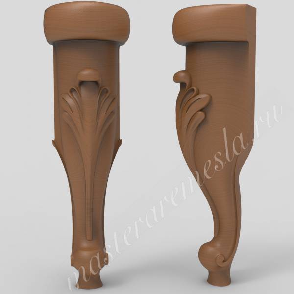 3D ЧПУ модель Мебельная ножка