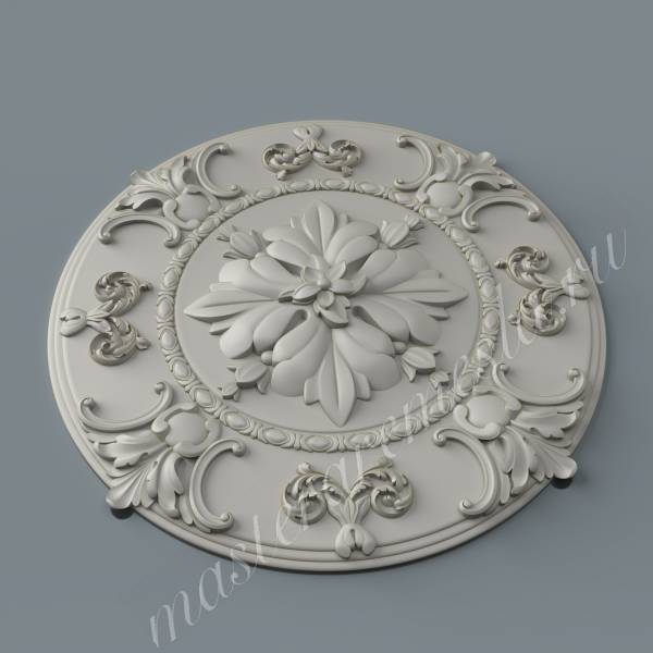 Купить 3D модель Розетка потолочная 4