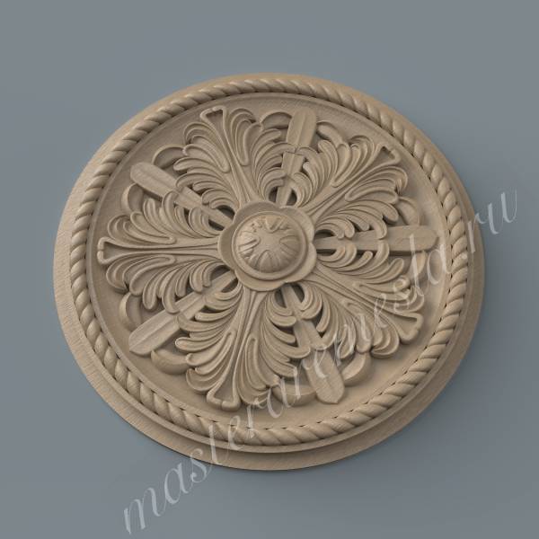 3D модель для ЧПУ  Розетка плоская 3