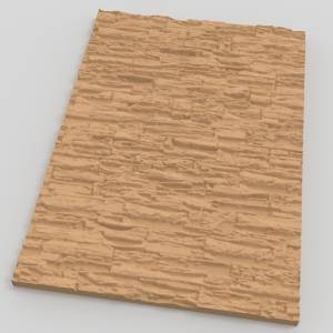 3D  модель 3D панель камень колотый