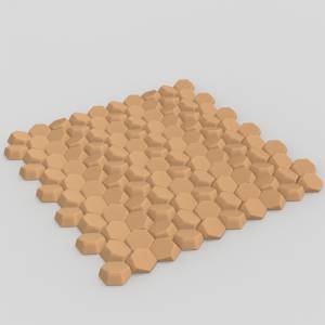 3D  модель 3D панель соты