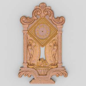 3D модель для ЧПУ  Часы "Девы"