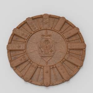 3D модель для ЧПУ  Часы ФСБ