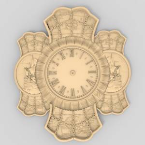 3D модель для ЧПУ  Часы Моряка