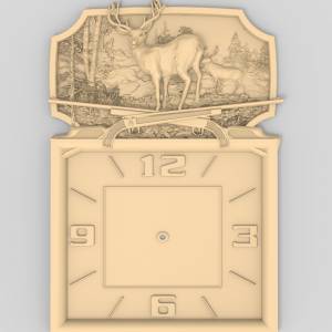 Купить ЧПУ модель Часы Охотника