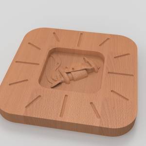 Купить 3D модель Часы рыболовные с катушкой