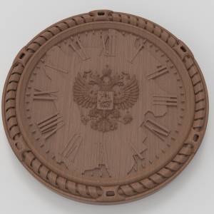 Купить 3D модель Часы с гербом 7