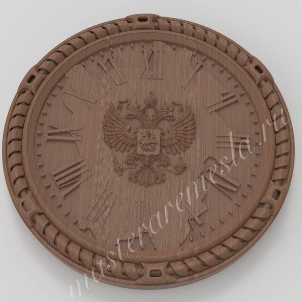 Купить 3D модель Часы с гербом 7