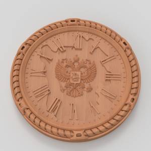 Купить 3D модель Часы с гербом 8