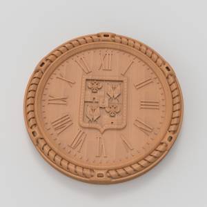 3D модель для ЧПУ  Часы с гербом Краснодар