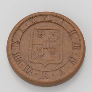 3D модель для ЧПУ  Часы с гербом Краснодар _прост