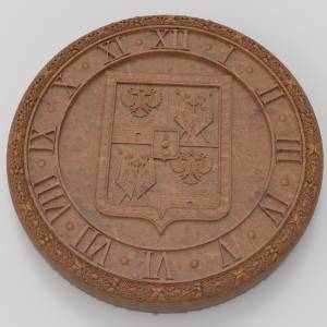 3D модель для станка с ЧПУ  Часы с гербом Краснодар_дуб