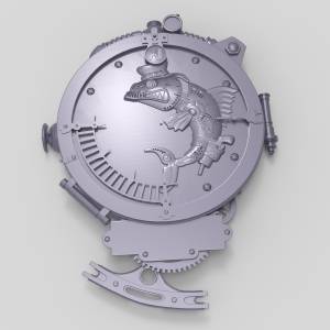 3D модель для ЧПУ  Стимпанк Часы 2