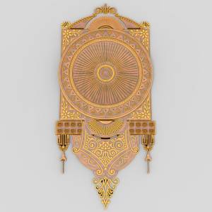 3D ЧПУ модель Заготовка для часов 5