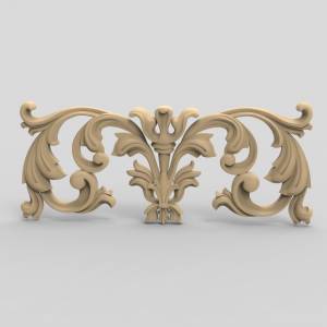 3D модель для ЧПУ  Накладка