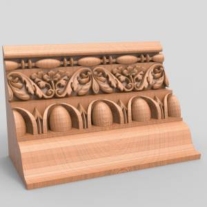 3D модель для станка с ЧПУ  Карниз