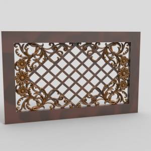 3D модель для ЧПУ  Декоративная решетка 25