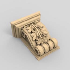 3D ЧПУ модель Кронштейн 60