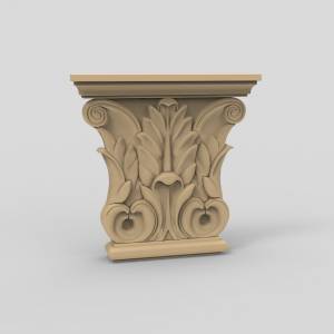 3D модель для ЧПУ  Капитель 34