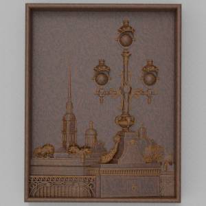 3D модель - Панно