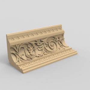 3D модель для ЧПУ  Карниз