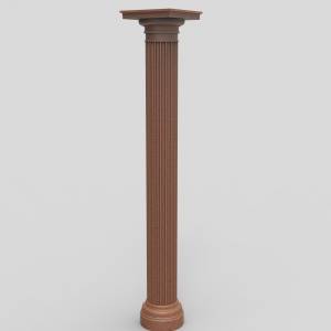 3D ЧПУ модель Колонна