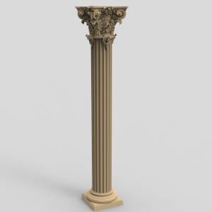 3D модель для ЧПУ  Колонна