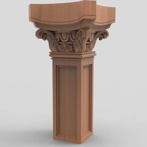 3D модель для ЧПУ  Колонна