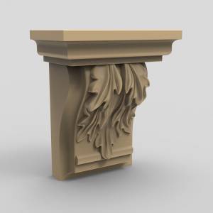 3D модель для станка с ЧПУ  Кронштейн 206