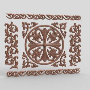 3D модель для станка с ЧПУ  Лепнина комплект