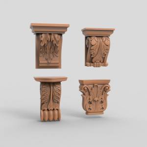 3D модель для станка с ЧПУ  Набор кронштейнов 2