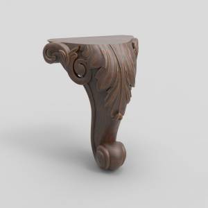 3D модель для ЧПУ  Ножка мебельная 50