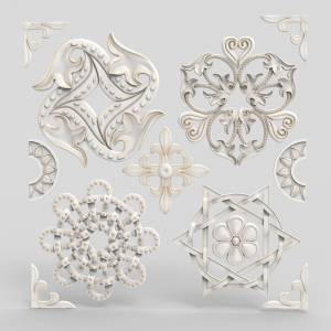 3D ЧПУ модель Орнамент венецианский 3