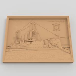 3D  модель Аврора с гербом