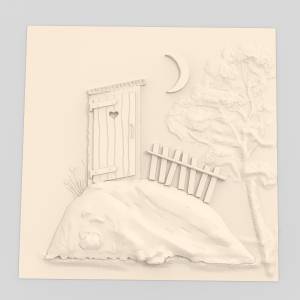 3D  модель Все прелести деревни