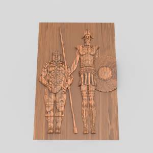 3D  модель Донкихот и санчо