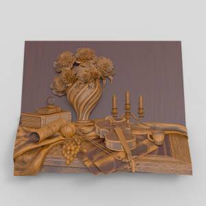 3D  модель Панно Вечер музыканта