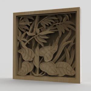 3D  модель Растительный рельеф 06