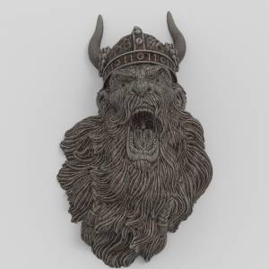 3D  модель Панно Викинг