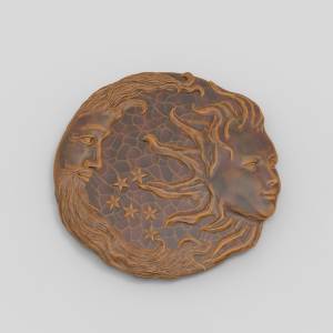 3D  модель Солнце и Месяц