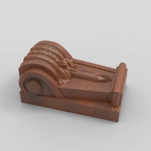 3D модель для ЧПУ  Кронштейн