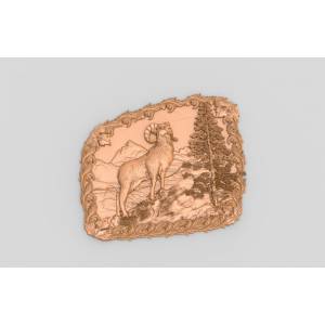 3D модель Баран в обрамлении