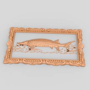 3D модель Осетр