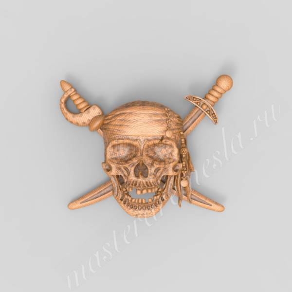 3D модель Пиратский череп