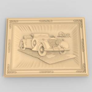 3D ЧПУ модель Авто в обрамлении