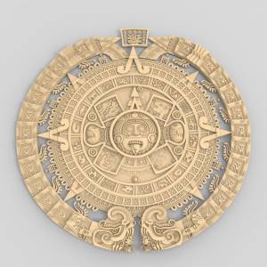 3D модель для ЧПУ  Календарь Майя