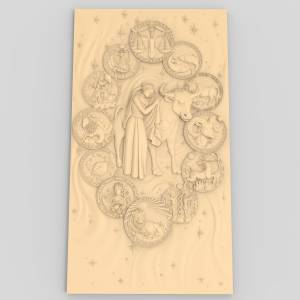 3D модель для станка с ЧПУ  Знаки зодиака