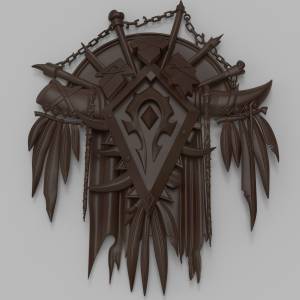 3D модель  - Знамя Орды Игра Вов