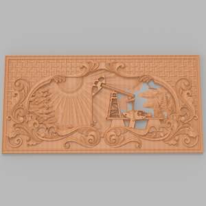 Модель в формате стл  - Крышка Для Нард Нефтянка