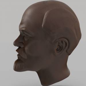 3D модель для станка с ЧПУ   - Ленин Барельеф